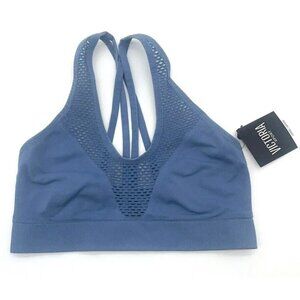 Victoria’s Secret VSX Sports Bra Women’s Large Cami Blue Strappy New Y2K